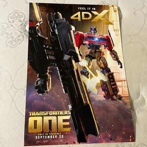 Transformers ONE 4DX poster 12 x 18 (theatrical run)